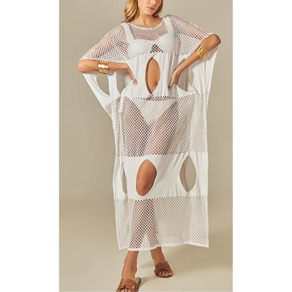 Empress Brasil White Nikki Tunic Cover Up O/S